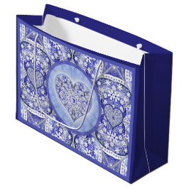 Keramik lace Blue of Greece Große Geschenktüte