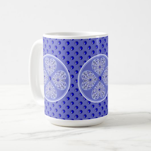Keramik Lace Blue of Greece Kaffeetasse (Vorderseite Links)