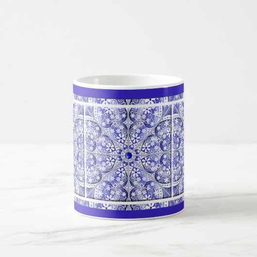 Keramik Lace Blue of Greece Kaffeetasse (Mittel)