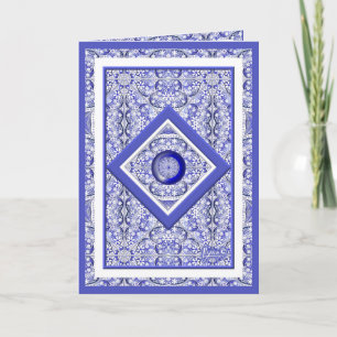 Keramik Lace Blue of Greece Karte