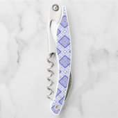 Keramik Lace Blue of Greece Kellnermesser (Vorderseite)