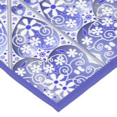 Keramik Lace Blue of Greece Kurzer Tischläufer (Ecke)