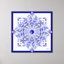 Keramik Lace Blue of Greece Leinwanddruck