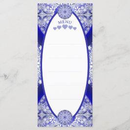 Keramik Lace Blue of Greece Menükarte