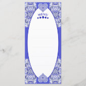 Keramik Lace Blue of Greece Menükarte (Vorderseite)