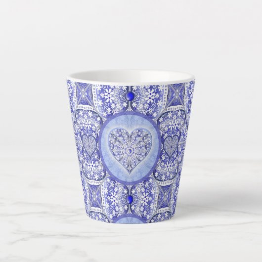 Keramik lace Blue of Greece Milchtasse (Vorderseite)
