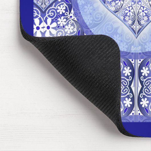Keramik lace Blue of Greece Mousepad (Ecke)