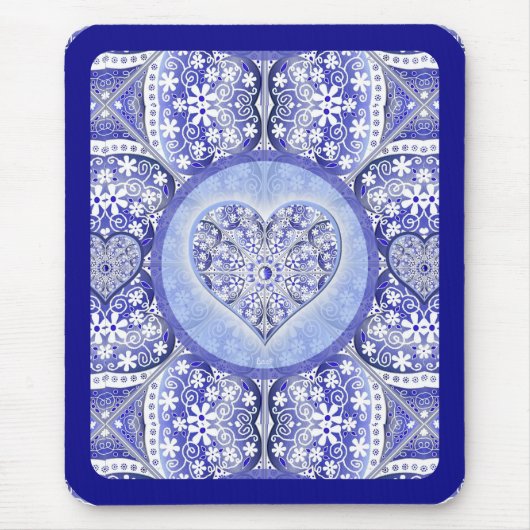 Keramik lace Blue of Greece Mousepad (Vorne)