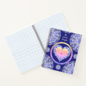Keramik lace Blue of Greece Notizblock (Innenseite)