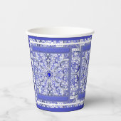 Keramik lace Blue of Greece Pappbecher (Vorderseite)