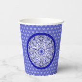 Keramik Lace Blue of Greece Pappbecher (Rückseite)