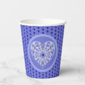 Keramik Lace Blue of Greece Pappbecher (Rückseite)