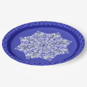 Keramik lace Blue of Greece Pappteller (Schrägansicht)