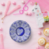 Keramik Lace Blue of Greece Pappteller (Party)