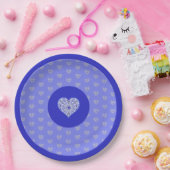 Keramik Lace Blue of Greece Pappteller (Party)