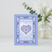 Keramik lace Blue of Greece Postkarte (Stehend Vorderseite)