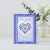 Keramik Lace Blue of Greece Postkarte (Stehend Vorderseite)