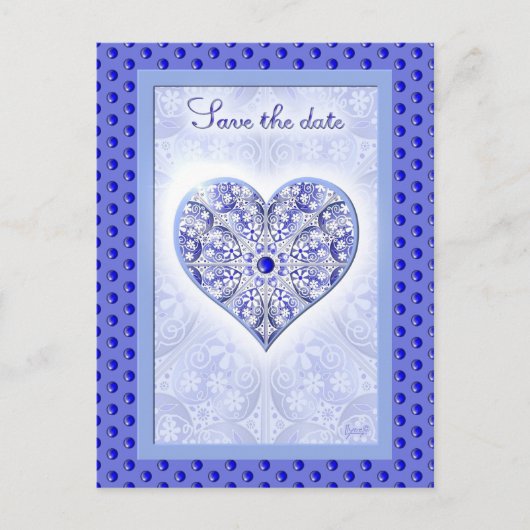 Keramik Lace Blue of Greece Postkarte (Vorderseite)