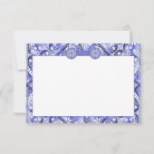 Keramik lace Blue of Greece RSVP Karte (Rückseite)