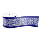 Keramik lace Blue of Greece Satinband (Spule)