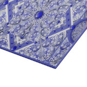 Keramik Lace Blue of Greece Schneidebrett (Ecke)