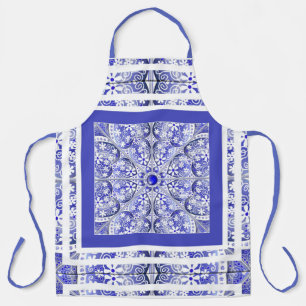 Keramik Lace Blue of Greece Schürze