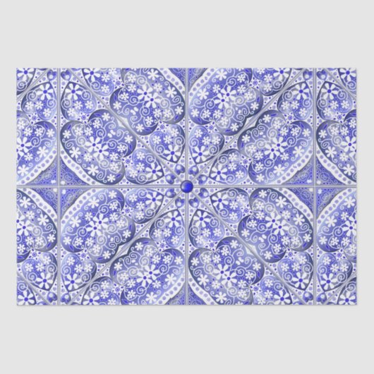 Keramik lace Blue of Greece Seidenpapier (Vorderseite)