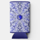 Keramik lace Blue of Greece Selters Dosenkühler (Rückseite)