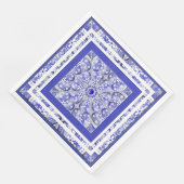 Keramik Lace Blue of Greece Serviette (Ecke)