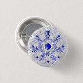 Keramik Lace Blue of Greece & Snowflake Button (Vorne & Hinten)
