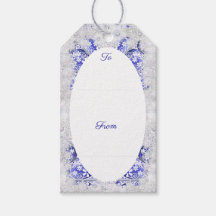 Keramik Lace Blue of Greece & Snowflake