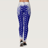 Keramik Lace Blue of Greece & Snowflake Leggings (Rückseite)