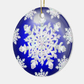 Keramik Lace Blue of Greece & Snowflake Ornament (Links)