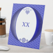 Keramik Lace Blue of Greece Sockelschild (In Situ)