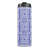 Keramik lace Blue of Greece Thermosbecher (Vorderseite)