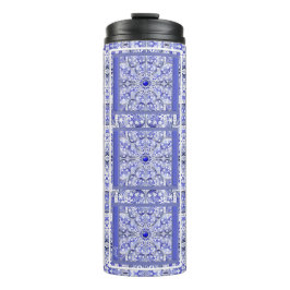 Keramik lace Blue of Greece Thermosbecher