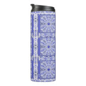 Keramik lace Blue of Greece Thermosbecher (Nach rechts gedreht)