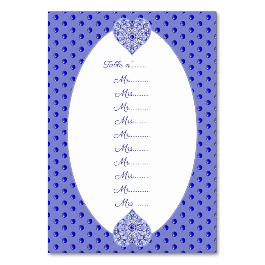 Keramik Lace Blue of Greece Tischnummer (Vorderseite)