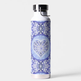 Keramik lace Blue of Greece Trinkflasche