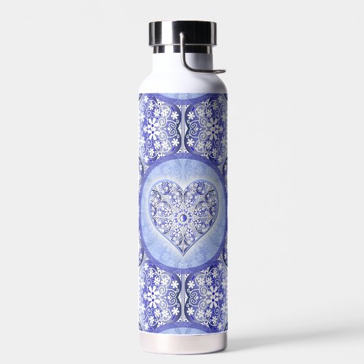 Keramik lace Blue of Greece Trinkflasche (Links)