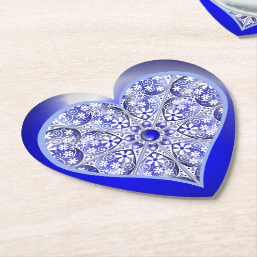 Keramik Lace Blue of Greece Untersetzer (angewinkelt)