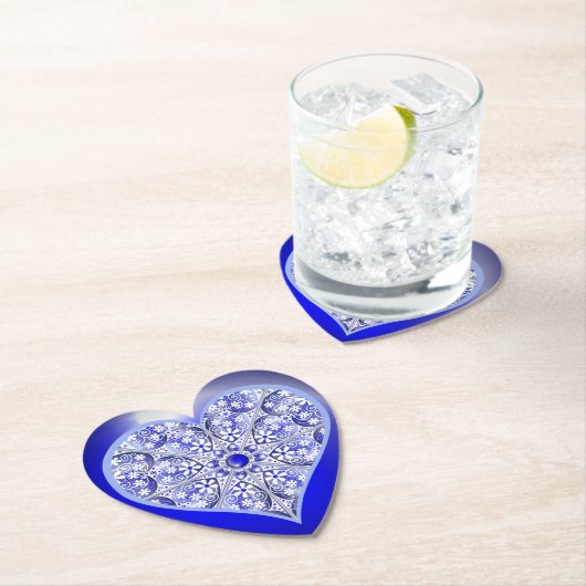 Keramik Lace Blue of Greece Untersetzer (Vor Ort)