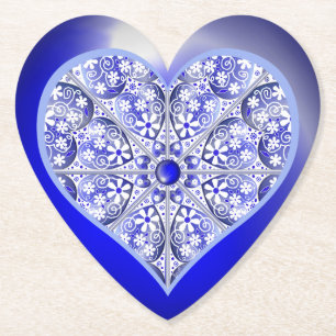 Keramik Lace Blue of Greece Untersetzer