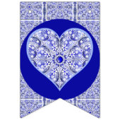 Keramik Lace Blue of Greece Wimpelkette (Erste Fahne)