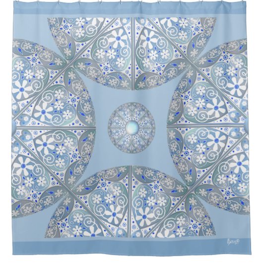 Keramik Lace Duschvorhang (Vorderseite)