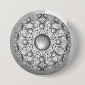 Keramik Lace Gray Button (Vorderseite)