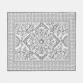 Keramik Lace Gray Fleecedecke (Vorderseite (Horizontal))