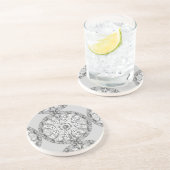 Keramik Lace Gray Getränkeuntersetzer (Seite)