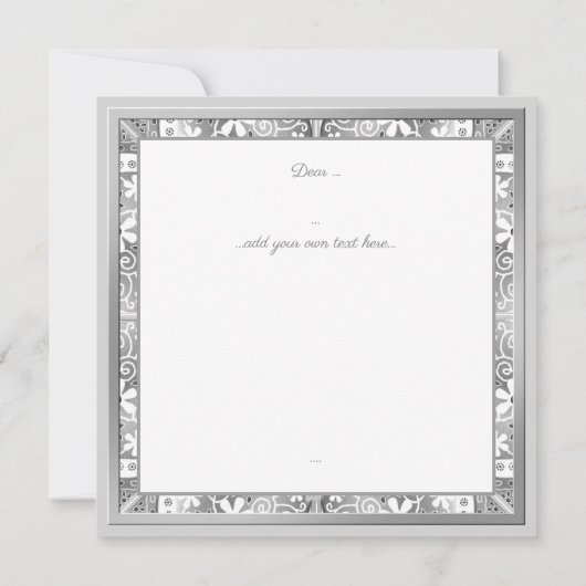 Keramik Lace Gray Karte (Rückseite)