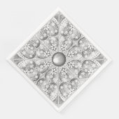 Keramik Lace Gray Serviette (Ecke)